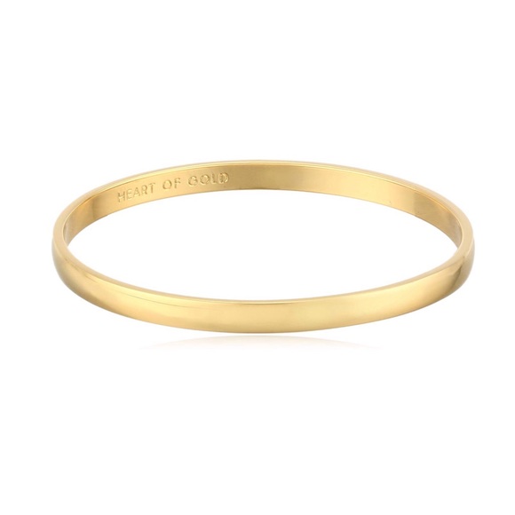 KATE SPADE • Gold Heart Of Gold Bangle Bracelet - Picture 3 of 5